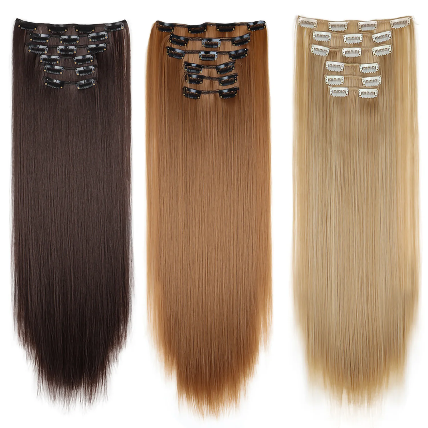 kf-Se9c211cb6d934d33b477fed164572e2a8-24Inch-16-Clips-in-Hair-Extensions-Long-Straight-Hairstyle-Synthetic-Blonde-Black-Hairpieces-Heat-Resistant-False